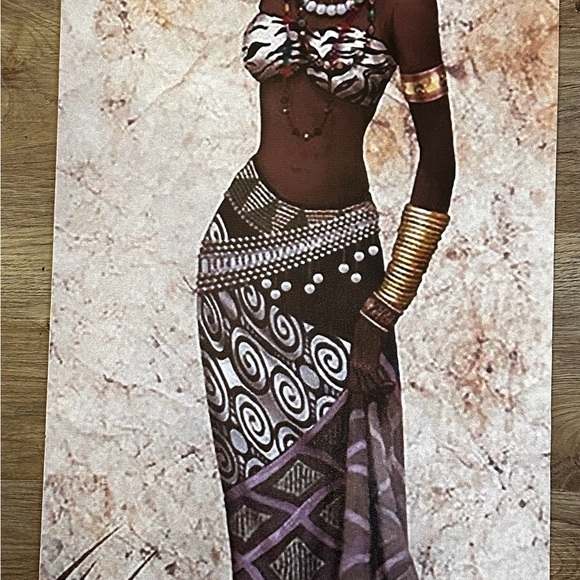 New Set of 3 African Women Canvas Posters 31”x12” Modern Wall Art - Picture 2 of 7